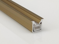 Personnalisé W10 10mm Intégré Profil En Aluminium Diode Électroluminescente En Forme De V Lumière Anti-Éblouissement Extrusion Canal T5 Anodisé