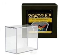 Boîte de rangement en acrylique durable pour cartes ETB (Elite Trainer Box) avec chargement par le haut magnétique – Vente en gros