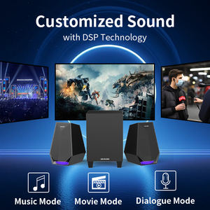 Haut-parleur de jeu en gros d'usine OEM pour <span class=keywords><strong>PC</strong></span> Caisson de basses sans fil <span class=keywords><strong>50W</strong></span> avec barre de son 2.1 canaux de bonne qualité sonore - Product Image 3