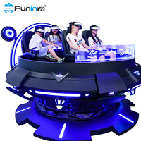 Máquina de Juegos de Realidad Virtual 9D, Simulador de Vuelo de 360 Grados, Simulador de Realidad Virtual para Niños de Metal y Fibra de Vidrio para Interiores