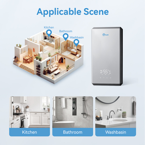 Calentador de Agua Eléctrico Instantáneo Vertical de 8kW, Grande, para Toda la Casa, Elemento Calefactor de Aluminio Fundido - Product Image 2