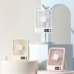 Venta al por mayor plegable al aire libre recargable mini ventilador soporte de mano Oficina ventiladores eléctricos USB portátil refrigeración ventiladores de mesa ajustables - Product Image 3