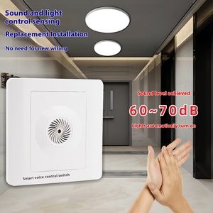 86 Tipo Smart Corridor LED Light Control Panel com <span class=keywords><strong>Sensor</strong></span> Infravermelho do Corpo Humano e Proximidade Delay Indutive Switch <span class=keywords><strong>3</strong></span>-5m IP20 - Product Image 1