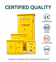 Caja de Distribución de Panel de Control Temporal de Acero Galvanizado para Obras de Construcción, Caja de Energía Resistente a la Intemperie