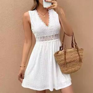 Nuevo Vestido de Otoño al por Mayor para Mujer, Estilo Vaquero Occidental Sexy, Sin Mangas, Vestidos Modestos, Vestido Casual con Borlas - Product Image 5