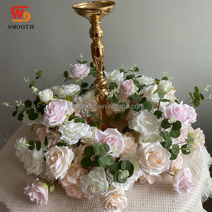 SMOOTH Handmade BABY Pink Wedding Event Birthday Party Table Centerpiece Bottom Flower <b>Wreath</b> - Product Image 2