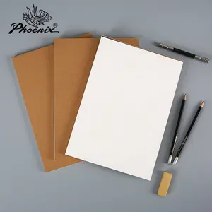 Phoenix 160g/m2, reliure à colle dure, pâte de bois Durable A4 papier dessin Art carnet de croquis