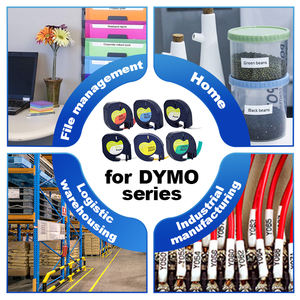 Cinta de Etiquetas de Plástico PET+ABS Compatible con <span class=keywords><strong>Dymo</strong></span> <span class=keywords><strong>LetraTag</strong></span>, 12 mm x 4 m, para Impresoras <span class=keywords><strong>DYMO</strong></span> LT-100T, Resistente al Agua, al Aceite y a los Arañazos - Product Image 3