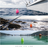 Flotteurs de pêche en mousse EVA en gros avec émerillon rotatif 30g à 100g, haute visibilité, longue portée, pour la pêche en mer, flotteur de pêche OEM ODM