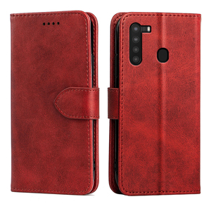 Funda de cuero PU para teléfono móvil Samsung, carcasa de lujo de negocios, lisa, con tapa, A01, A21, A41, EU, A71, 5G, 4G, A12, 5G, A21S, <span class=keywords><strong>M31</strong></span> - Product Image 4