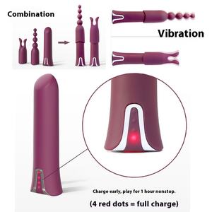 ไวเบรเตอร์สำหรับผู้ใหญ่เครื่องนวดสั่นสะเทือนแบบสั่น12ความถี่ - Product Image 5