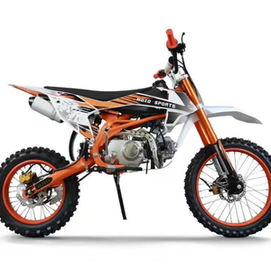 <span class=keywords><strong>Moto</strong></span> tout-terrain à châssis en acier <span class=keywords><strong>125cc</strong></span>, 4 temps, démarrage manuel, motocross pour adolescents et adultes, transmission par chaîne - Product Image 1