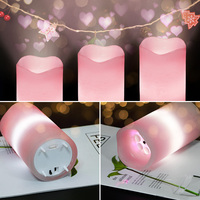 KSWING Meilleure vente LED bougie lampe de table avec effet étoile ou neige intérieur projecteur de décor de noël, halloween et valentine