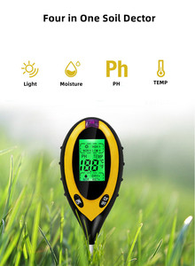 Ph-mètre numérique 4 en 1 Humidimètre du sol Kit de test d'humidité du sol Testeur d'humidité des plantes pour plantes d'intérieur - Product Image 2