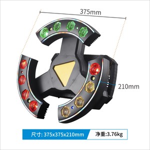 Barre de lumière dynamique à trois ailes QSE Lighting Phantom Full Color avec contrôle DMX512/activation sonore RGB pour l'éclairage KTV - Product Image 4