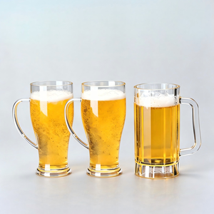 Mug à bière incassable en <span class=keywords><strong>PC</strong></span>, tasse à bière en plastique de qualité alimentaire avec poignée, pour bars et restaurants (vente en gros) - Product Image 5