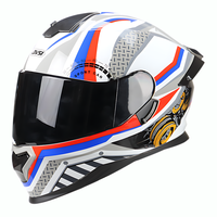 Casco Integral Blanco de ABS, Estilo Moderno, Cierre Rápido, Homologado por DOT, para Todas las Estaciones, Casco para Bicicleta, Casco para Motocicleta