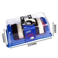 Caja para Pastel de Chocolate y Esponja Blanca de Reata Bakery, Caja para Rollo de Pastel Oreo, Caja para Postres con Envoltura de Plástico Desechable