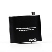 Convertisseur et séparateur audio Hardrock 4K Metal avec prise en charge stéréo pour 3,5 mm vers SPDIF/Coaxial/TV 2.1/5.1