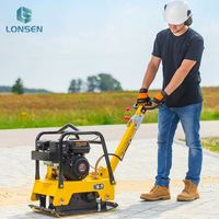 Compacteur de sol réversible Lonsen FPC160, 160 kg, moteur diesel, force centrifuge de 30 KN, vitesse de déplacement de 15-30 m/min, moment de charge élevé
