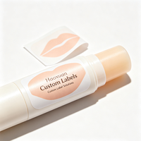 Etiquetas Personalizadas para Bálsamo Labial Haoxuan, Adhesivos Impresos en Papel Sintético con Acabado Brillante para Envases de Cosméticos