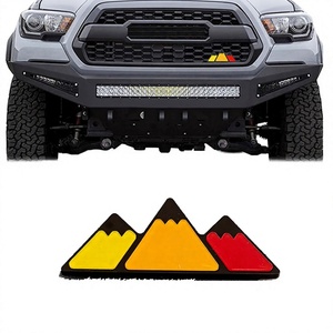 Emblème de pare-chocs extérieur tricolore Ba Jia Er Mountain Design pour voiture, en ABS de 10 mil d'épaisseur, autocollants de protection et de décoration de carrosserie, garantie 1 an - Product Image 4