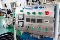 Machine de pulvérisation de polyurée à portée de ligne de 120 m, résistante aux produits chimiques, pour revêtement de cuve de trempage à l'acide et de mur de bassin, en stock aux États-Unis, prête à être expédiée