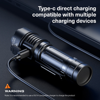 Nouvelle Arrivée 2026 SUPERFIRE Lampe Torche Tactique en Alliage d'Aluminium Étanche IP44 Rechargeable par USB LED pour Camping avec Faisceau Réglable