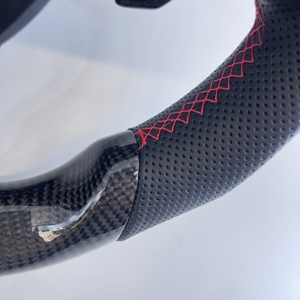 Volante de Fibra de Carbono para <span class=keywords><strong>Mercedes</strong></span> AMG W205 808 C43 C63 W213 E53 E63 W222 S63 S65 C257 CLS X253 GLC V167 GLE X167 GLS GT43 - Product Image 4