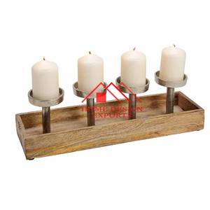 Vente chaude Décoration De Mariage Vaisselle En Aluminium T Lumière Bougeoir pour Décor De Mariage Conception Sol Bougie Pilier Titulaire De Mariage - Product Image 1