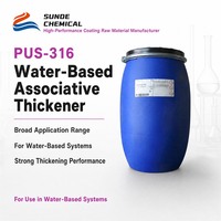 PUS-316 Épaississant Associatif à Base d'Eau, Faible Dosage, Additif Haute Brillance et Nivelant pour Peintures et Revêtements