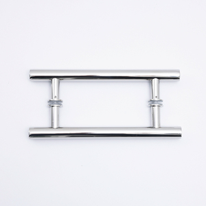 Nhà Máy Bán Hàng Trực Tiếp Thép Không Gỉ Ống Tròn H-Hình Xử Lý Cửa Kính Xử Lý Cổ Điển H-Hình Cửa Kính Xử Lý - Product Image 1