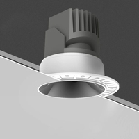 Spot LED Encastrable Sans Cadre 55mm 75mm 95mm, Alvéole de 7W 10W 12W 18W, Boîtier en Aluminium, Downlight de Plafond pour Projets Hôteliers