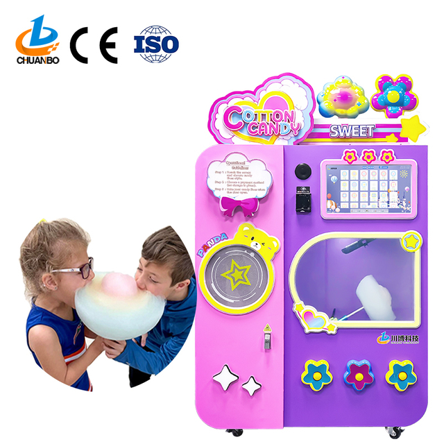 Custom Commercial Vending Machine Electric Machines for Small Businesses Flower Cotton Candy Vending Machine