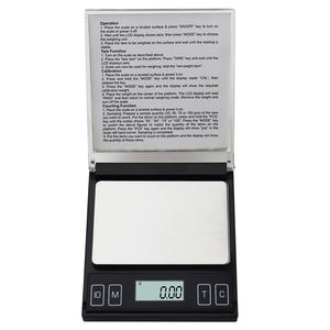 Timbangan perhiasan Digital saku berlian emas Mini, neraca perhiasan Digital saku berlian emas Mini portabel 200/0, 1g akurasi tinggi, kotak CD 0.01g, Digital bertenaga baterai - Product Image 4