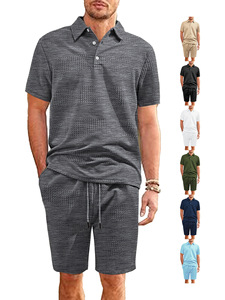 T-shirt estiva da uomo a maniche corte in maglia traspirante Shorts di abbigliamento sportivo <span class=keywords><strong>su</strong></span> <span class=keywords><strong>misura</strong></span> abiti larghi per uomo - Product Image 1