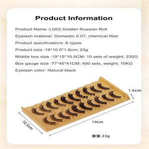10 paires de rouleaux russes faux <span class=keywords><strong>cils</strong></span> naturel léger parfait curling degré réutilisable adapté aux soins appropriés - Product Image 6