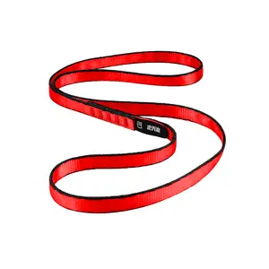 Corredores de escalada com cabo de nylon para atividades ao ar livre, cor vermelha de 16 mm