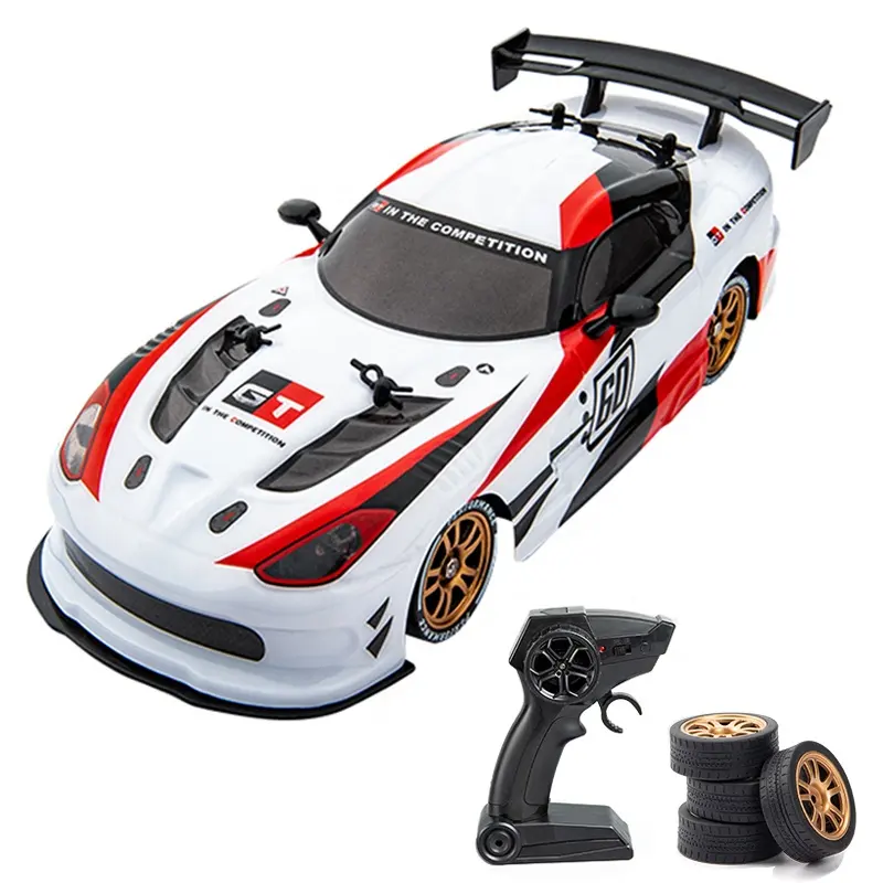1/16 Scale 4WD Fast Remote Control Toy Racing Model High Speed Drift RC Car with extra outdoor tires