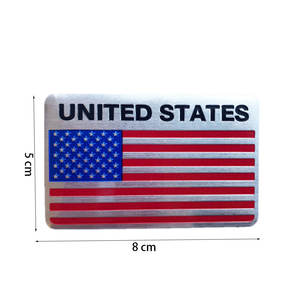 Autocollant de style de voiture Auto USA 3D drapeau américain insigne emblème décalcomanie décoration pour Ford <span class=keywords><strong>Cadillac</strong></span> Dodge Ram pour Toyota Honda - Product Image 4