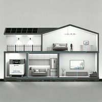 Estación de Energía Portátil de 8000 Wh, 8000 W de Alta Potencia, Respaldo para el Hogar, Tienda, Villa, Lámpara Antiapagones, Generador Solar, Carga Rápida