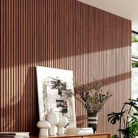 Panneaux muraux acoustiques en bois à lattes Akupanel, panneaux insonorisants pour bureaux d'avocats, sociétés financières, intérieurs professionnels