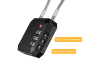 Cadenas intelligent compatible avec le réseau de localisation des téléphones pour valises et sacs – Localisateur GPS TSA