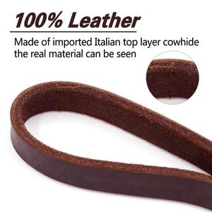 Heavy Duty Luxury Dog Leash Soft Comfortable Braided Genuine Leather <strong>Lead</strong> for Small Large Dogs Personalized Print <strong>Training</strong> - Product Image 2