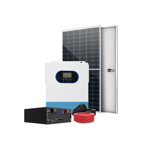 ระบบพลังงานแสงอาทิตย์สำหรับครัวเรือนขนาดเล็ก 220V แบบออฟกริด พร้อมระบบกักเก็บพลังงานแบบกริดต่อแบตเตอรี่ในตัว รองรับการใช้งานแบบออฟกริด - Product Image 1