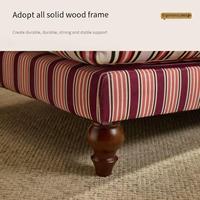 Fauteuil en tissu de style mid-century moderne pour petits espaces, chaise de salon compacte pour salon ou chambre à coucher avec pieds en bois