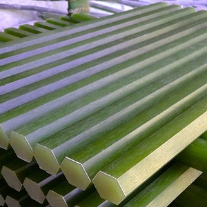 แท่งไฟเบอร์กลาสเรซินอีพ็อกซี่ FR4 G10 รูปทรงหกเหลี่ยม ทนความร้อนสูง - Product Image 3