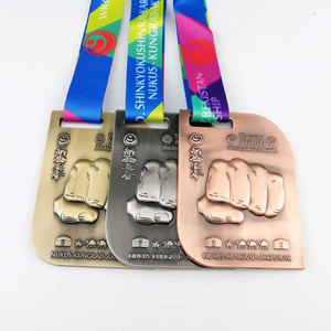 Medallas Deportivas Personalizadas de Aleación de Zinc Estilo Antiguo Moderno con Logotipo Personalizado para Taekwondo, Kickboxing, Karate - Premios Promocionales al por Mayor - Product Image 1