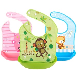 Babero impermeable para bebé con toalla para la saliva, babero de silicona tridimensional, varios estilos - Product Image 3
