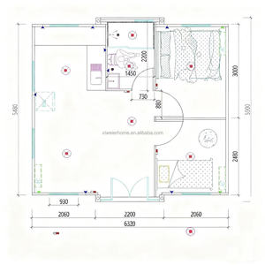 Casa Container Prefabbricata <span class=keywords><strong>in</strong></span> Acciaio Moderna ed Espandibile 20ft/40ft, Mobile con Bagno Completo, Cucina, Impermeabile, Alimentata a Energia Solare - Product Image 6
